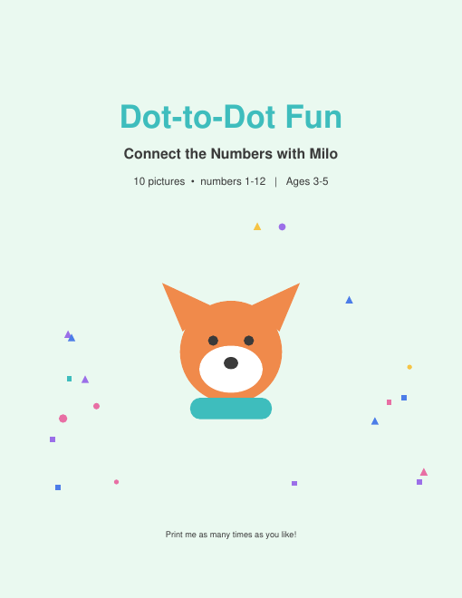Free Dot to Dot Printables for Kids