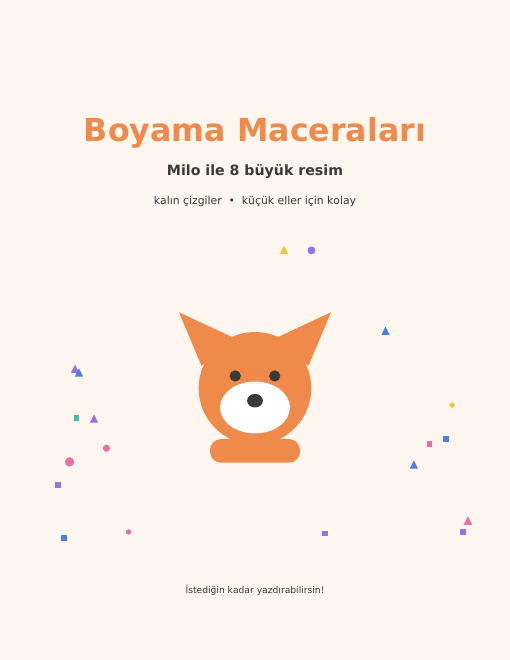Çocuklar için ücretsiz boyama sayfaları