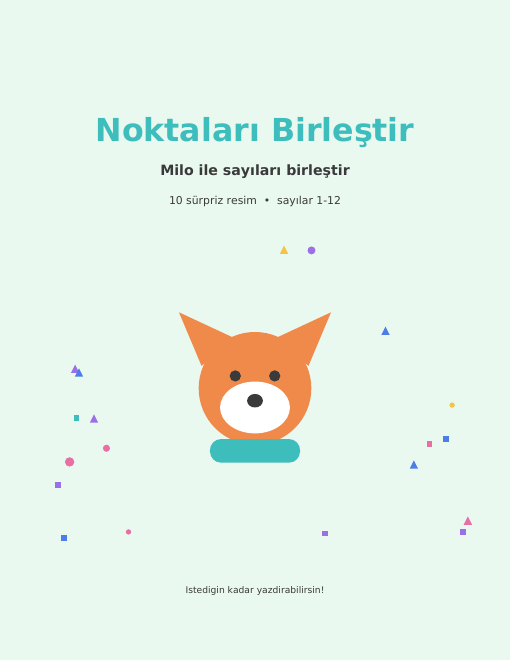 Ücretsiz noktaları birleştirme sayfaları